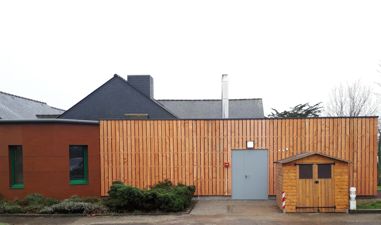 Réalisation d'une chaufferie bois granulés et d'un réseau de chaleur à la mairie de Baulon